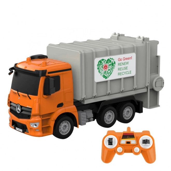 RC smetarsko vozilo na daljinsko upravljanje 1:26 Double Eagle (oranžna) Mercedes-Benz Antos E676-003