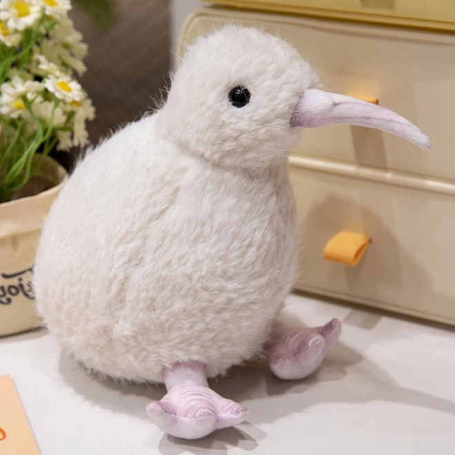 Plišasti ptič Kiwi beli 21 cm