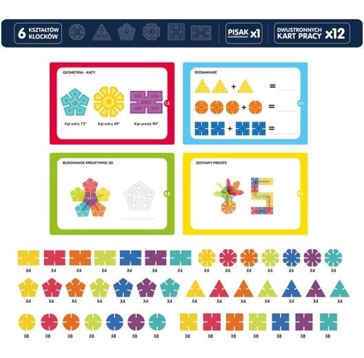 Konstruktor Geometrijski Kosmiči - 224 delov