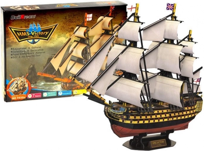 3D sestavljanka ladja HMS VICTORY – zgodovinska jadrnica