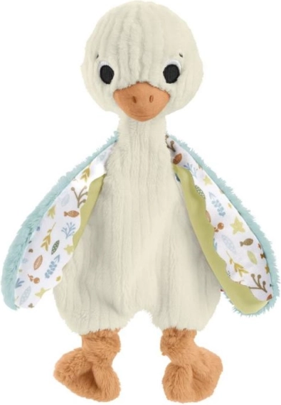 Čutna senzorična plišasta gos Fisher-Price za dojenčke
