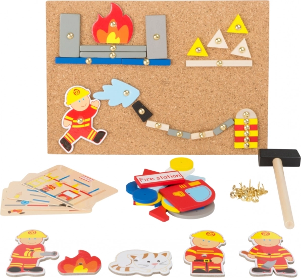 Kreativna zabijalna igra Gasilci small foot