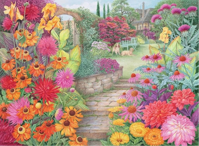 RAVENSBURGER Puzzle Čudoviti vrtovi 4x500 kosov