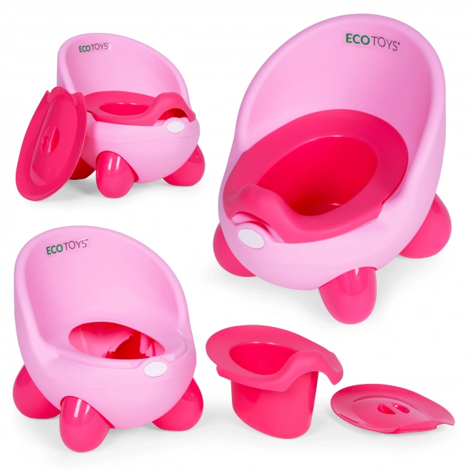 Otroški nočnik z odstranljivo posodo in protizdrsnimi nogami ECOTOYS