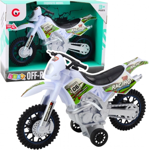 Motokrosni beli off-road s svetlobnimi in zvočnimi učinki