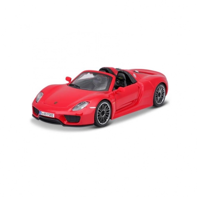 Bburago Porsche 918 Spyder rdeči model 1:24