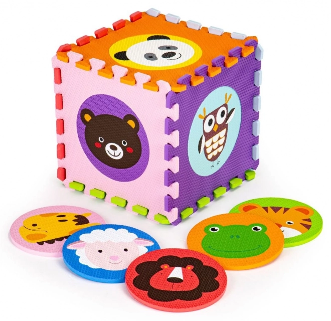ECOTOYS Pene puzzle Živalske glavice (29x29)