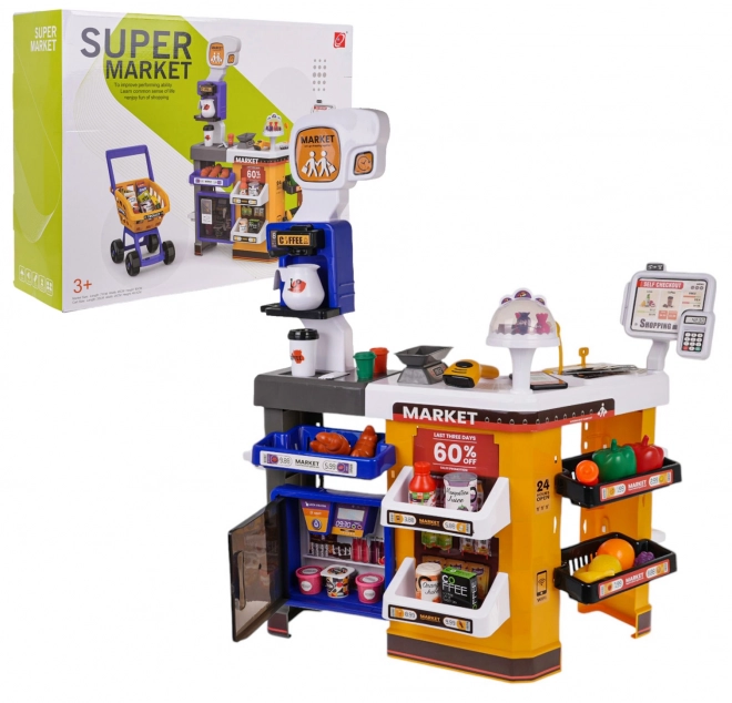 MEGA Supermarket z vozičkom + dodatki