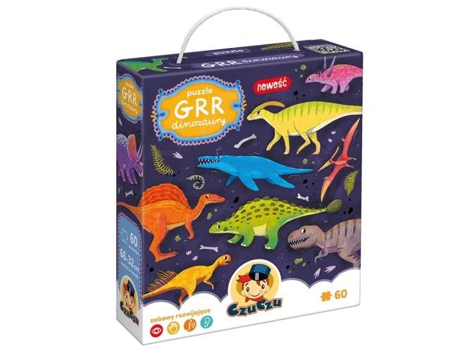 Sestavljanka CzuCzu Grr Dinozavri 60 kosov