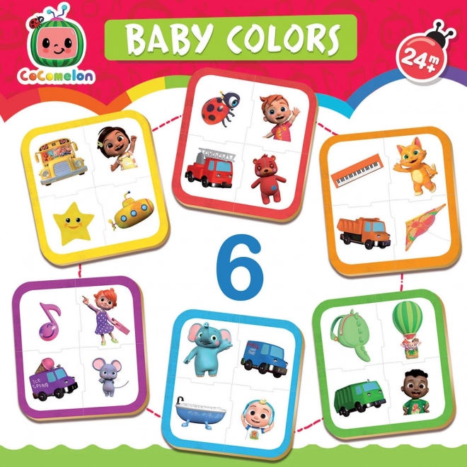 EDUCA Baby puzzle CoComelon: Spoznaj barve 6x4 kosi