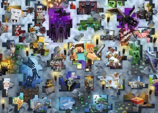 Izziv Puzzle: Minecraft 1000 kosov
