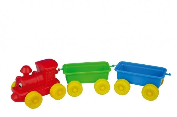 Vlak + 2 vagoni plast 60cm v mreži