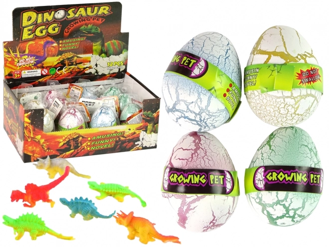Čarobno Raslo Jajce Dinozaver 6 cm Belo