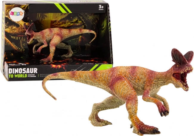 Zbirateljska figura dinozavra dilofozavra, rdeča, 1 kos