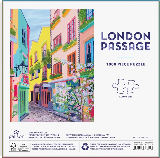 Galison Puzzle Londonski prehod 1000 kosov