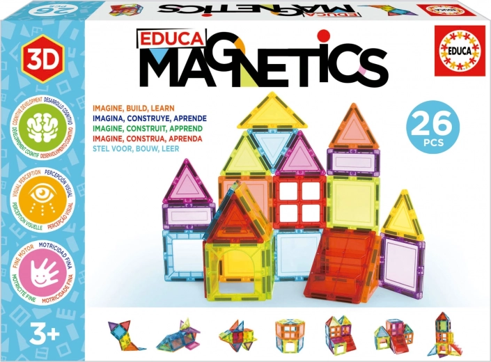 EDUCA Magnetna sestavljanka Magnetics 26 kosov