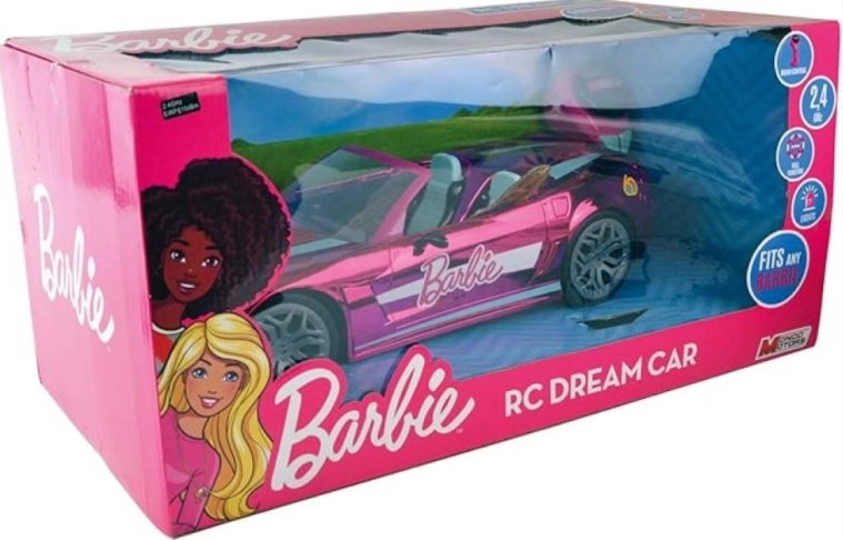 rožnati RC avto Barbie 2,4 GHz za dve punčki