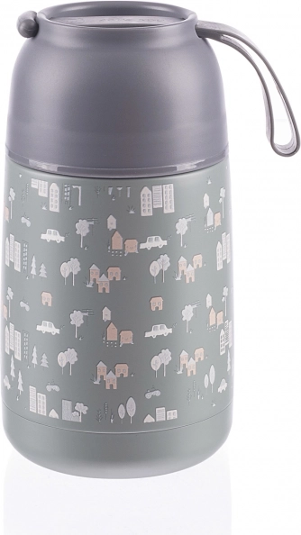 Termovka za hrano s silikonskim držalom 620 ml, City