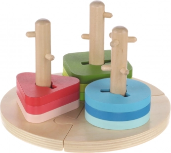 Lesene Montessori sestavljanke, les