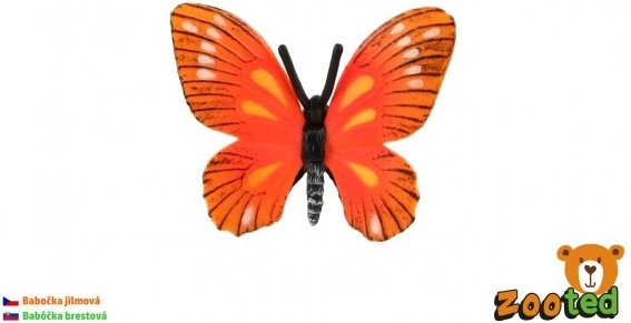 Plastični metulj MONARH – dekorativni model 5,5 cm