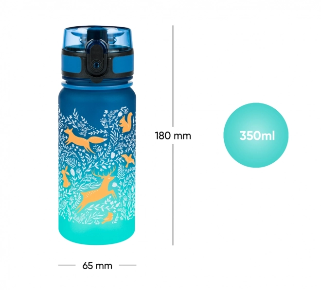 BAAGL Tritanova steklenica za pitje Gradient Les 350 ml