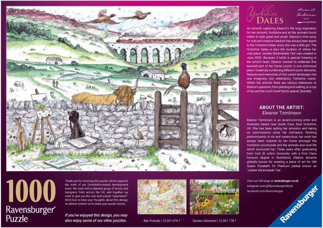 Ravensburger sestavljanka Življenje v Yorkshire 1000 kosov