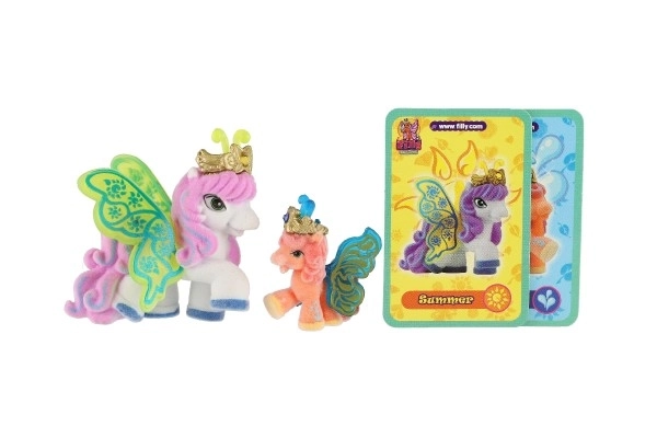 Filly Butterfly zbirateljske figurice 2 kosa s flisom in dodatki, različne vrste na kartici 17x16,5cm