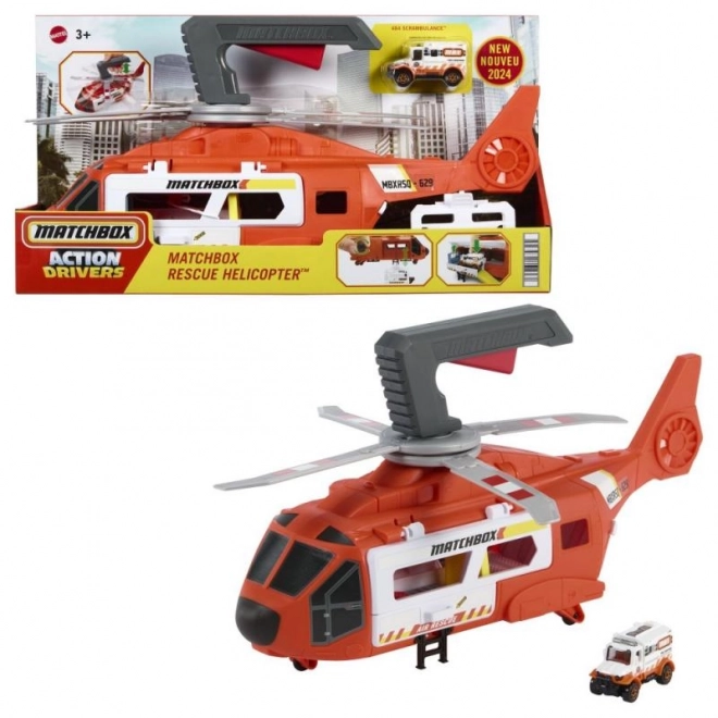 Reševalni helikopter iz škatlice Matchbox