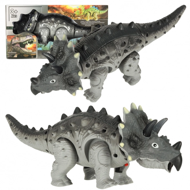 Dinozaver Triceratops na baterije Interaktivna igrača hodi sveti rjove
