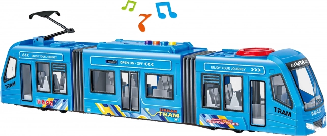Tramvaj na vztrajnik z učinki 42 cm