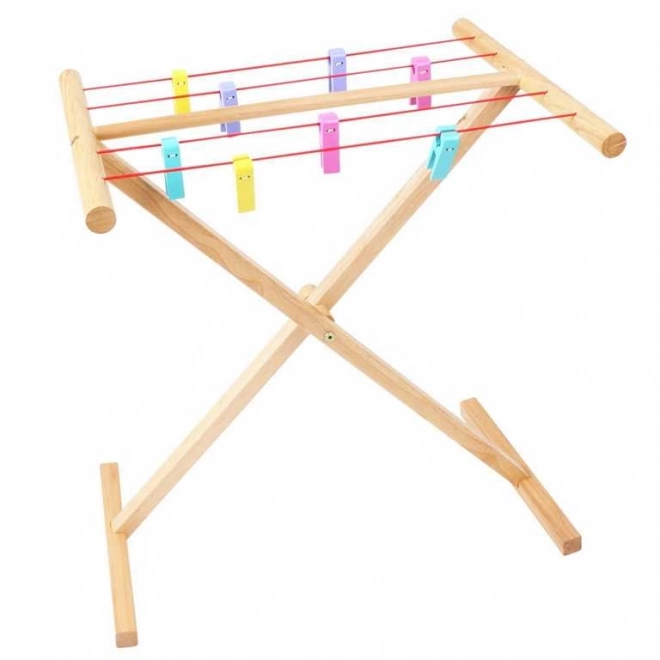Leseni stojalo za perilo Bigjigs Toys