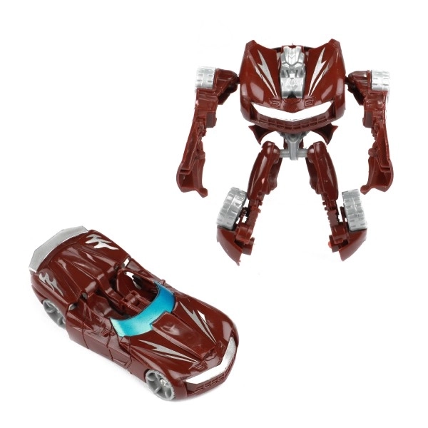 Transformersko vozilo/robot iz plastike 10 cm z barvno mešanico v plastični škatlici 5x10,5cm