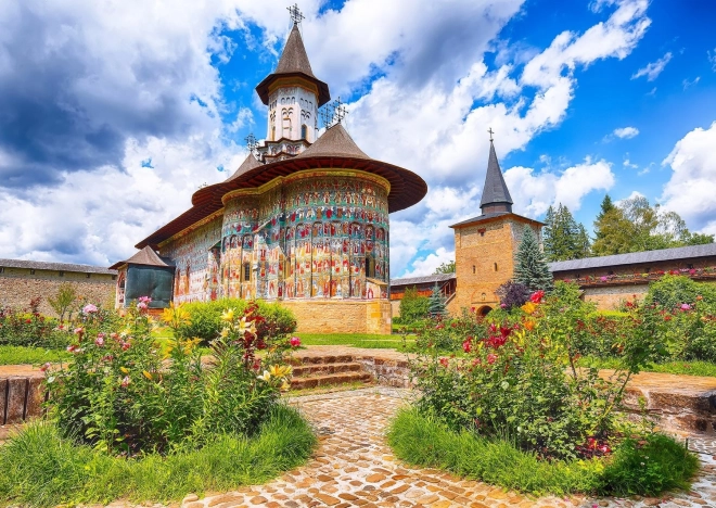 Sestavljanka Samostan Sucevița, Romunija 1000 kosov