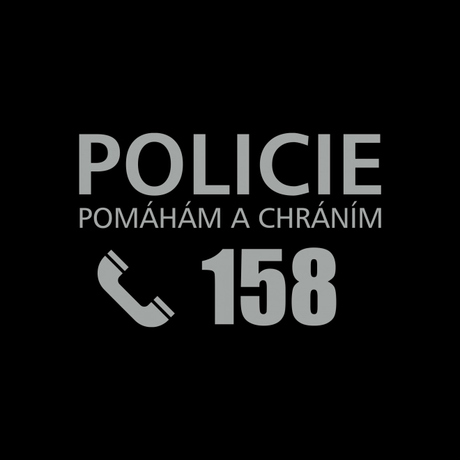 Otroški kostum policist s čepico - češki napis (S)