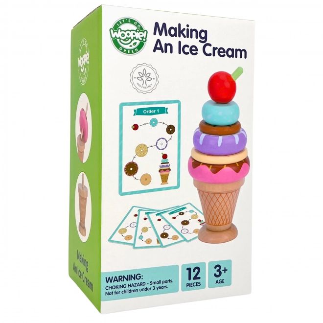 Montessori sladoledi Woopie Green leseni