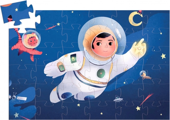 Sestavljanka Astronavt na Luni 36 kosov