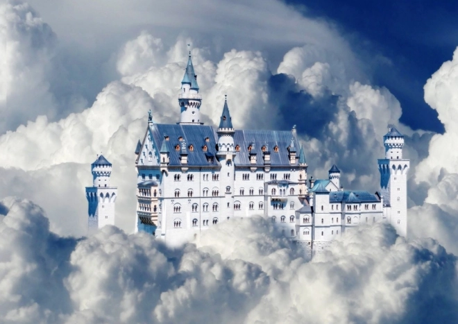 Bluebird puzzle grad Neuschwanstein v oblakih, 500 kosov