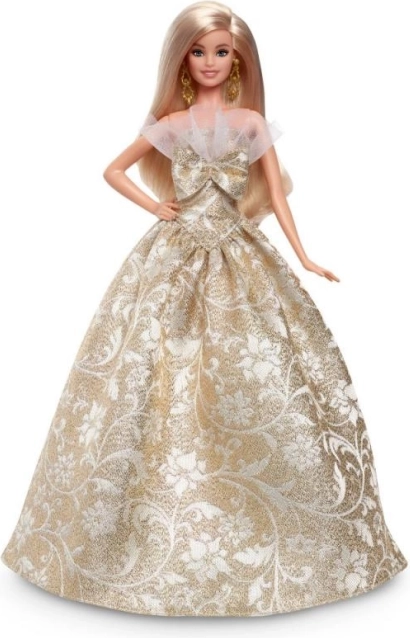 Barbie božična punčka – blondinka