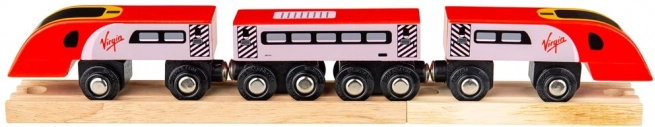 Bigjigs Rail Virgin Pendolino – lesena garnitura
