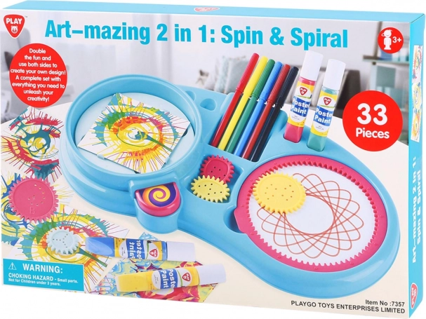 Kreativni risarski in spin‑art komplet za otroke
