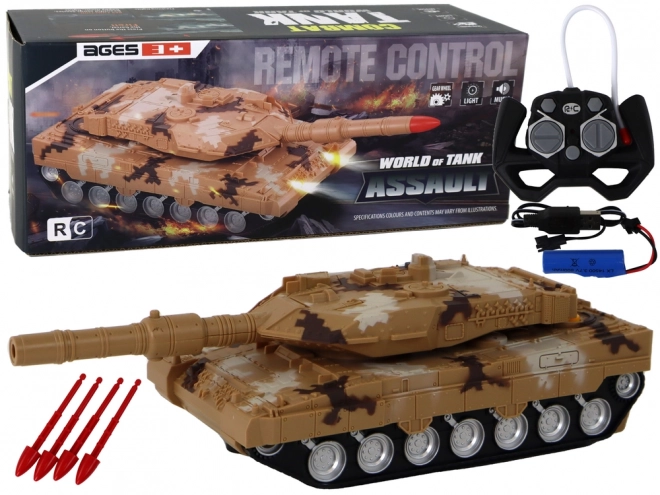 Daljinsko vodeni tank 27 MHz rumeni