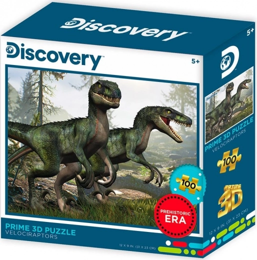 3D sestavljanka Velociraptorji 100 koščkov PRIME 3D