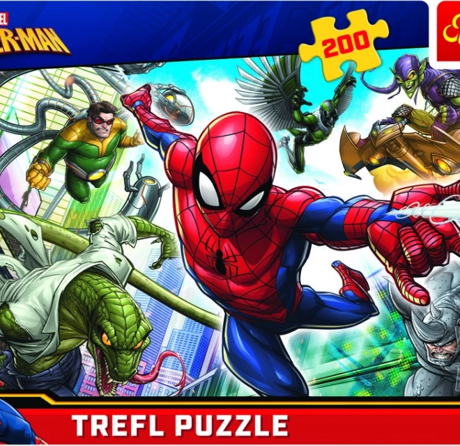 Sestavljanka Trefl 200 koščkov Spider-Man rojeni junak