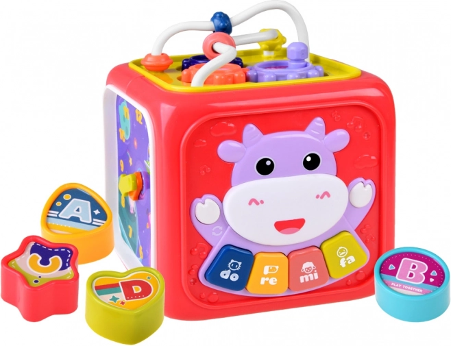 Svetleči mini klavir z živalskimi zvoki in melodijami