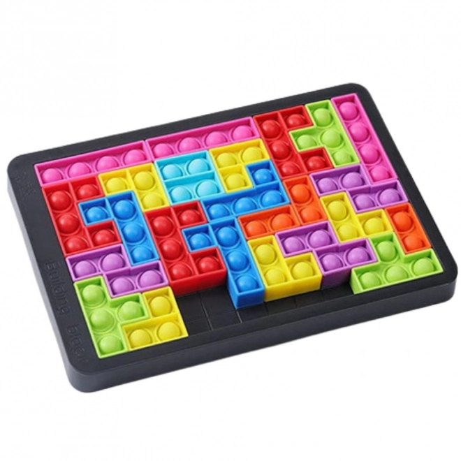 Senzorična igrača Tetris Pop-It Puzzle 3v1