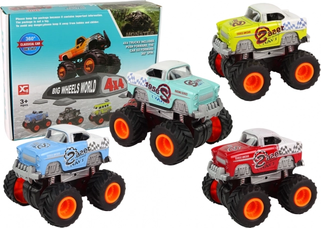 igrača monster truck 4x4 na velikih kolesih – komplet barv