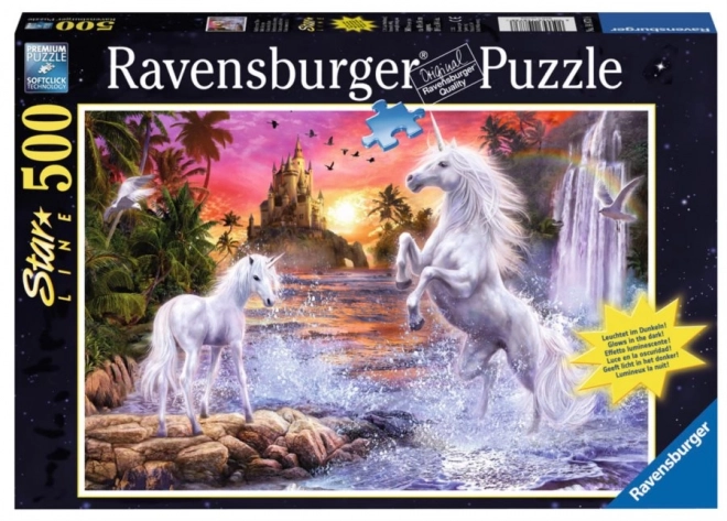 Ravensburger sestavljanka Samorogi ob reki 500 kosov