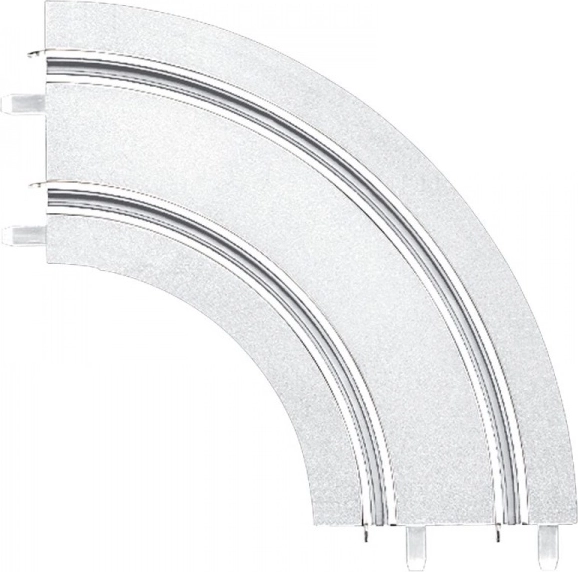 ovinek 1/90° sneg/led za avtomobilske steze Carrera GO!!!, GO!!! Plus in Digital 143 (2 kosa)