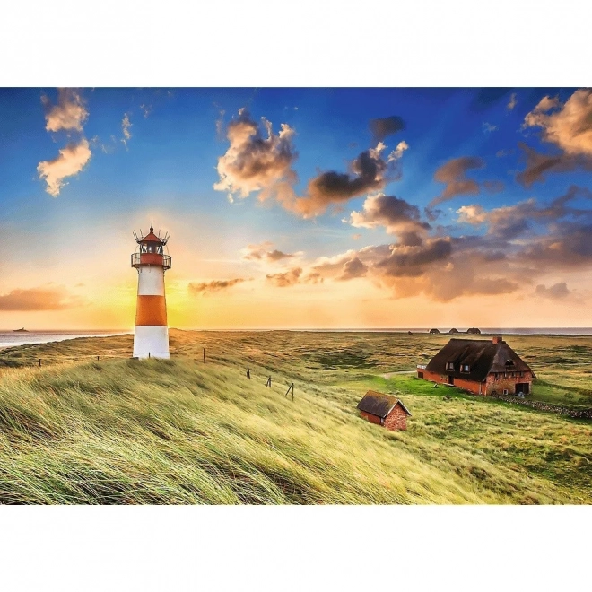TREFL Puzzle Premium Plus Foto Odiseja: Svetilnik Ost na otoku Sylt 1000 kosov