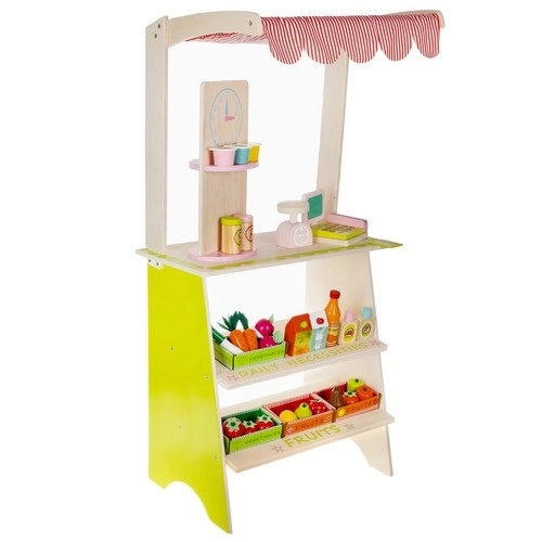 Leseni kiosk z dodatki za otroke